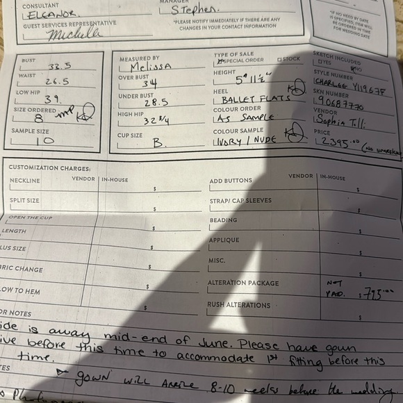 Sophia Tolli Charlee Y11967F Brand New Unworn Unaltered Wedding Dress - Picture 7 of 7